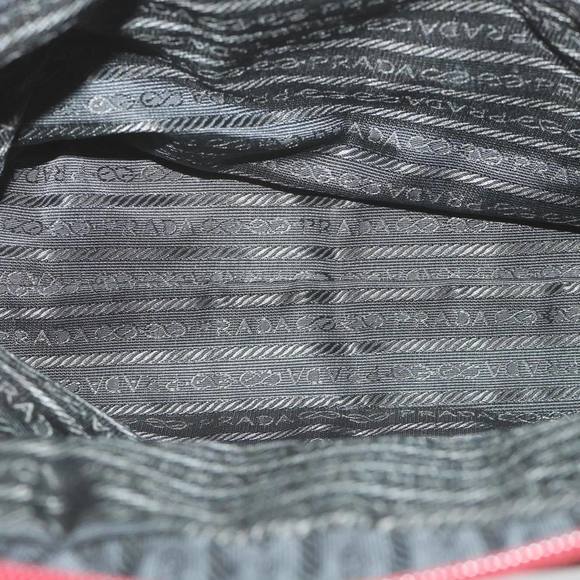 PRADA Hand Bag Nylon Red Auth ac2453 - Picture 11 of 16